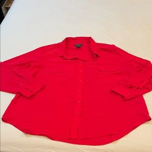 Investments II Red shirt , option to be 3/4 sleeve